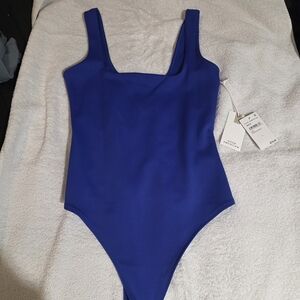 Good American Cobalt Blue Bodysuit